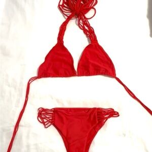 Mikoh Red Bikini Set